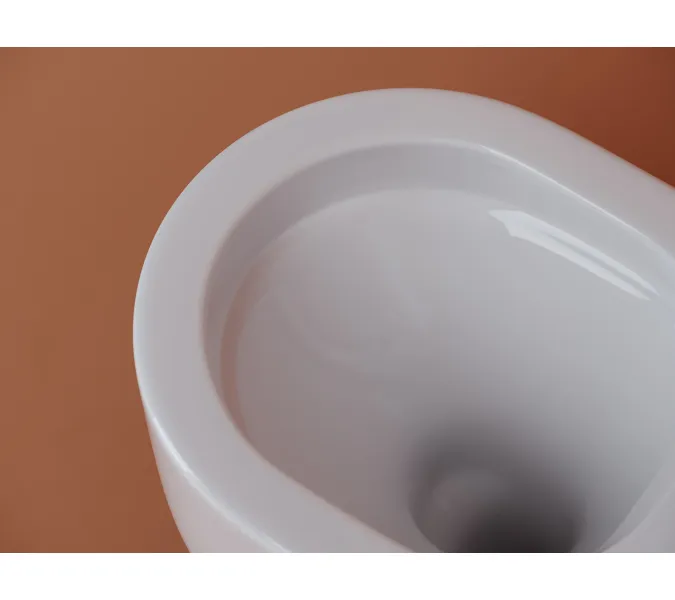 Подвесной унитаз CERAMICANOVA Ulma Rimless, Выбрать цвет: Белый, изображение 6