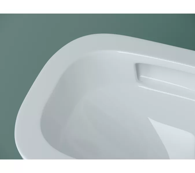 Подвесной унитаз CERAMICANOVA Union безободковый, смыв торнадо, Выбрать цвет: Белый, изображение 5