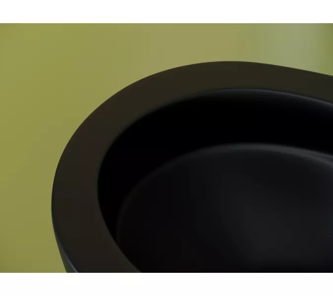 Подвесной унитаз CERAMICANOVA Uno Rimless, Выбрать цвет: Черный матовый, изображение 6