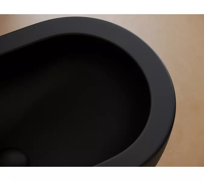 Подвесное биде CERAMICANOVA Uno, Выбрать цвет: Черный матовый, изображение 6