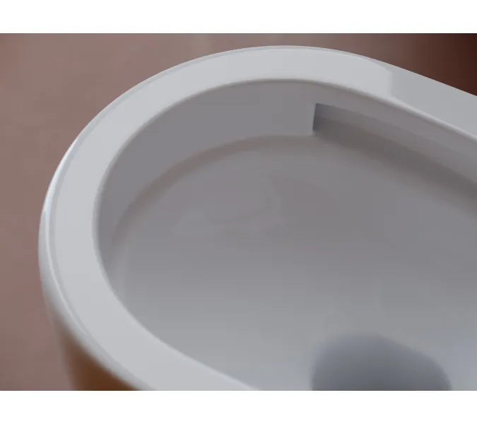 Подвесной унитаз CERAMICANOVA UP безободковый, смыв торнадо, Выбрать цвет: Белый, изображение 9