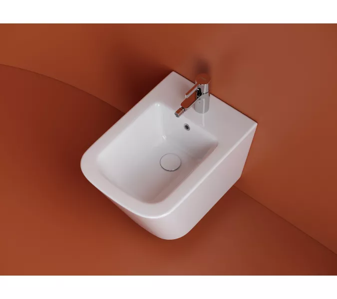 Подвесное биде CERAMICANOVA  Union, Выбрать цвет: Белый, изображение 3