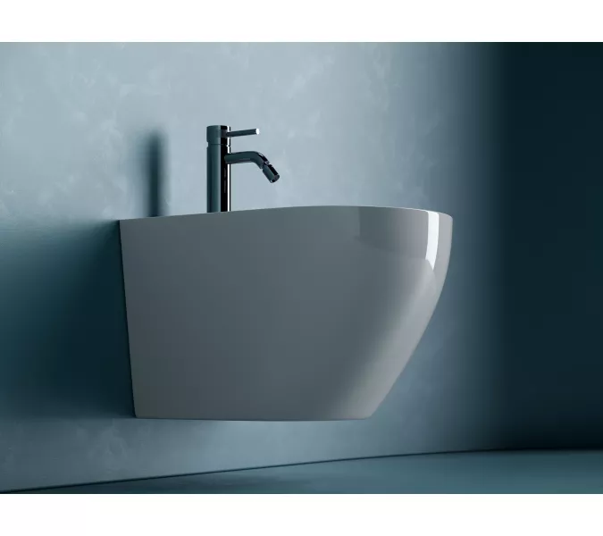 Подвесное биде CERAMICANOVA Uno, Выбрать цвет: Белый, изображение 4