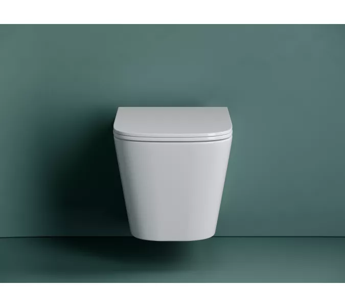 Подвесной унитаз CERAMICANOVA Union безободковый, смыв торнадо, Выбрать цвет: Белый, изображение 2