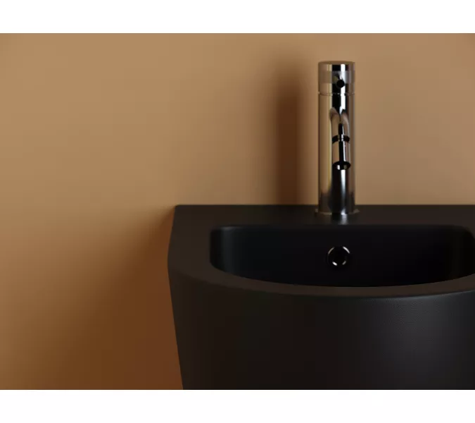 Подвесное биде CERAMICANOVA Uno, Выбрать цвет: Черный матовый, изображение 5