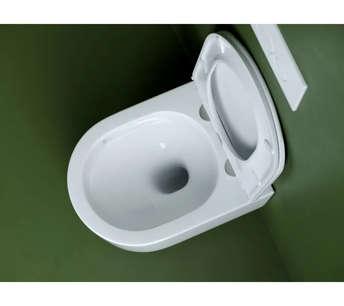 Подвесной унитаз CERAMICANOVA Ulma безободковый, смыв торнадо, Выбрать цвет: Белый, изображение 7