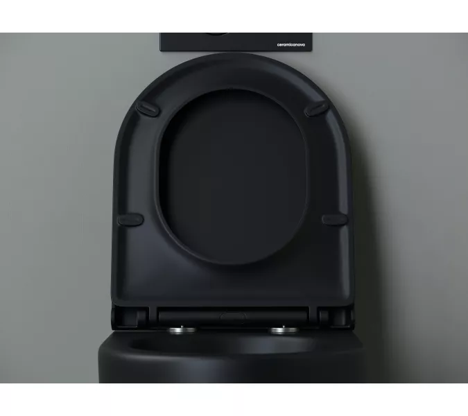 Напольный приставной унитаз CERAMICANOVA Metropol Rimless, изображение 7