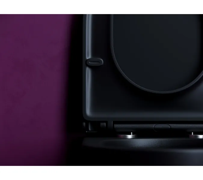 Подвесной унитаз CERAMICANOVA Ulma безободковый, смыв торнадо, Выбрать цвет: Черный матовый, изображение 8