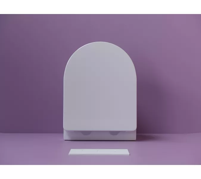 Подвесной унитаз CERAMICANOVA Uno Rimless, Выбрать цвет: Белый, изображение 5