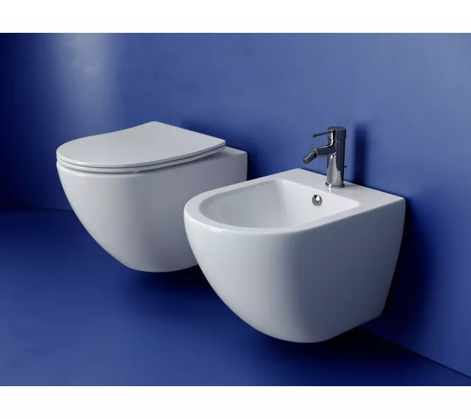 Подвесной унитаз CERAMICANOVA Metropol безободковый, смыв торнадо, Выбрать цвет: Белый, изображение 10