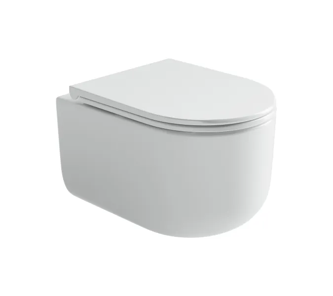 Подвесной унитаз CERAMICANOVA Ulma Rimless, Выбрать цвет: Белый