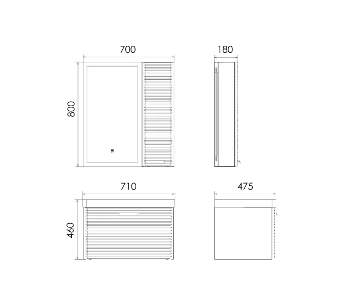 Подвесная тумба-умывальник Comforty Танжер-70П белая матовая с раковиной Comforty 4470, Выбрать размер: 70, изображение 7
