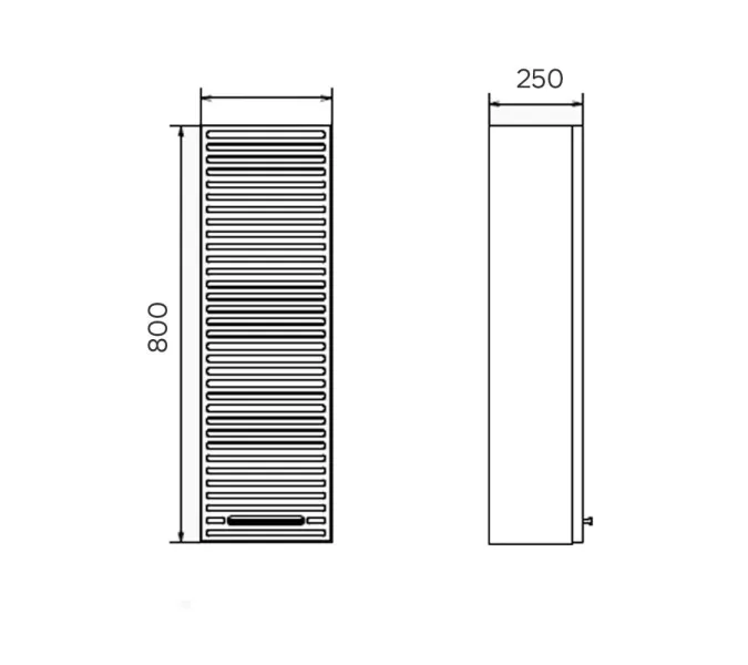 Шкаф подвесной Comforty Касабланка 25 серый шёлк, ручка серый металлик, изображение 3