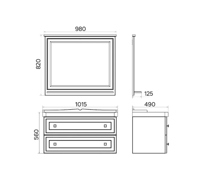 Тумба-умывальник Comforty Феррара-100 белая с раковиной Comforty 3310  НОВИНКА!!!!, изображение 3