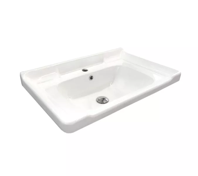 Тумба-умывальник Comforty Рига 70 белый глянец с раковиной Comforty 9335-70, изображение 7