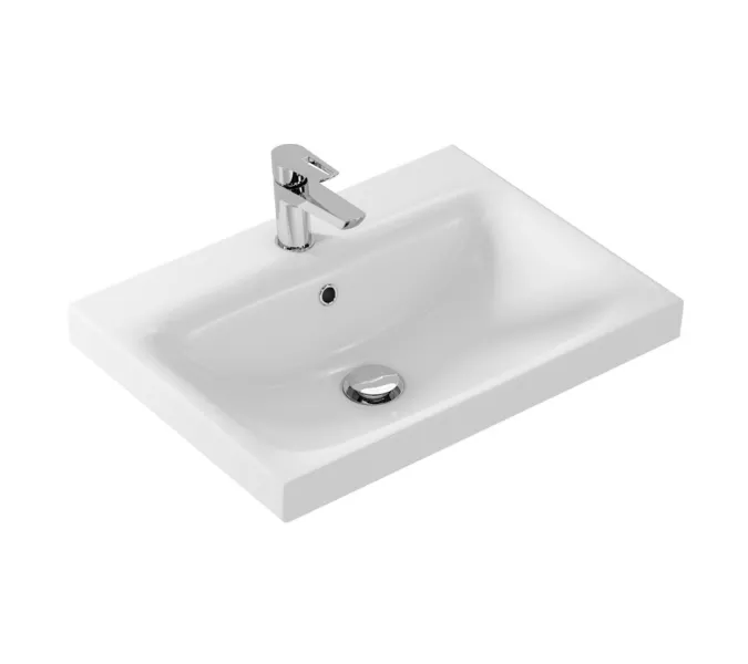 Тумба-умывальник Comforty Касабланка-60/80 серый шёлк с раковиной, Выбрать размер: 60, Внешний вид: с раковиной Moduo 60, изображение 7