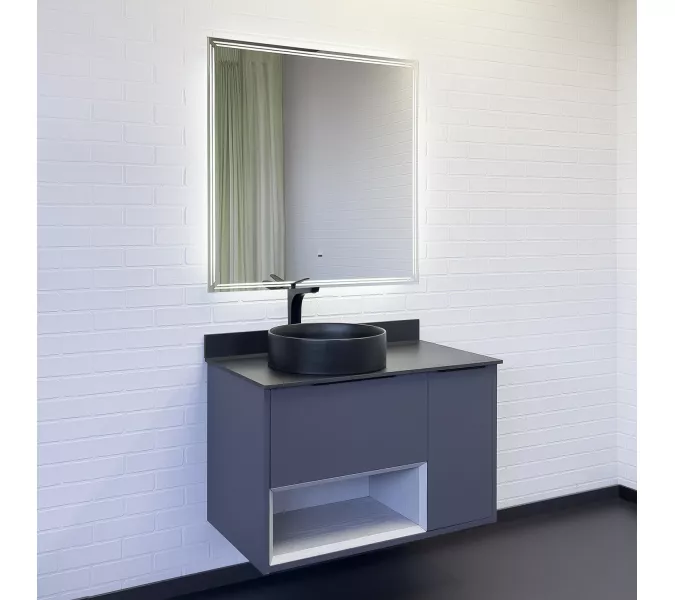 Зеркало Comforty Джанкой 90 LED-подсветка, 88х88см, бесконтактный сенсор, антизапотевание, Антизапотевание (подогрев зеркала): Есть, изображение 2