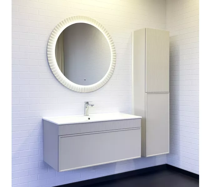 Шкаф-колонна Comforty Мадрид 40 серый шёлк, изображение 4