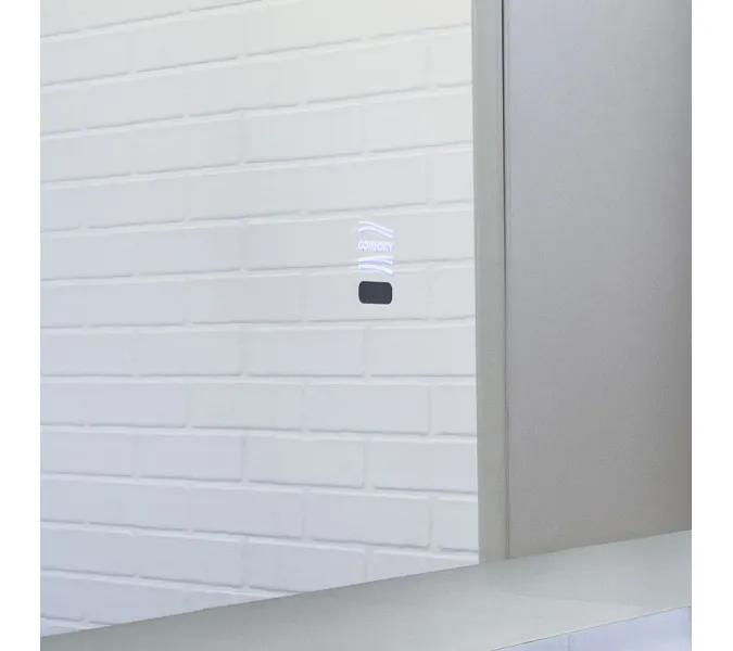 Зеркало для ванной Comforty Эдельвейс 45/55/65  LED-подсветка, бесконтактный сенсор, антизапотевание, Антизапотевание (подогрев зеркала): Есть, Выбрать размер: 55, изображение 2