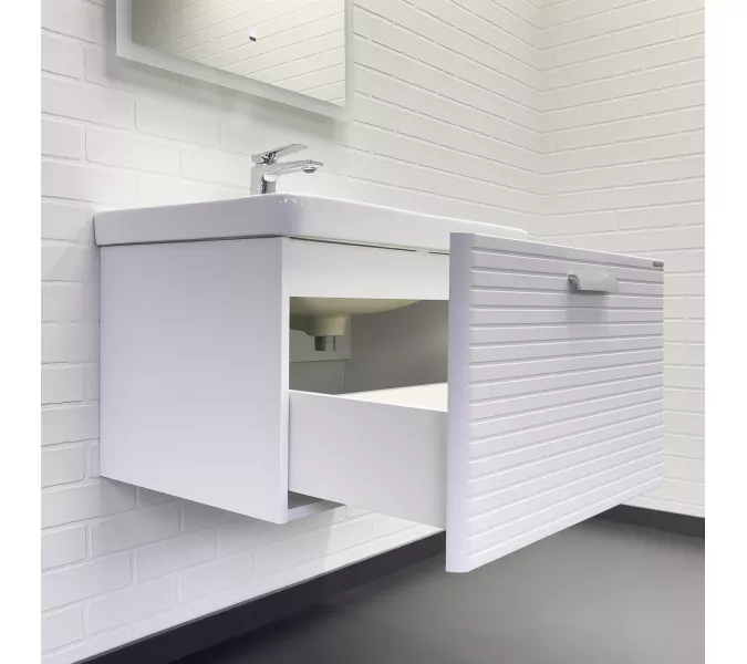 Подвесная тумба-умывальник Comforty Танжер-70П белая матовая с раковиной Comforty 4470, Выбрать размер: 70, изображение 3