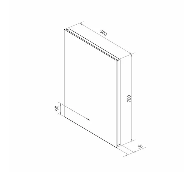 Зеркало Comforty Адонис-45 LED-подсветка, бесконтактный сенсор, изображение 3