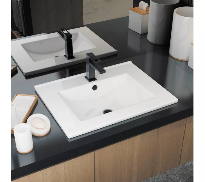 Умывальник  SANITA LUXE QUADRO 60см/75 см, Выбрать размер: 60, изображение 2