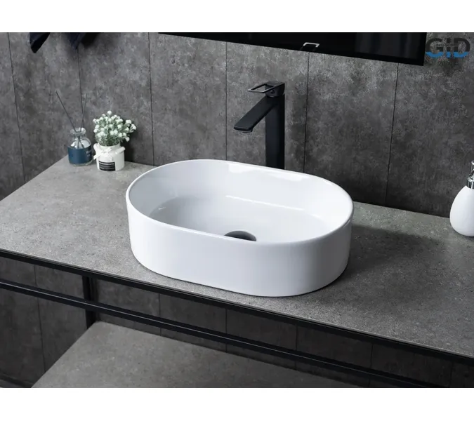 Накладная белая раковина для ванной Gid N1330, изображение 4