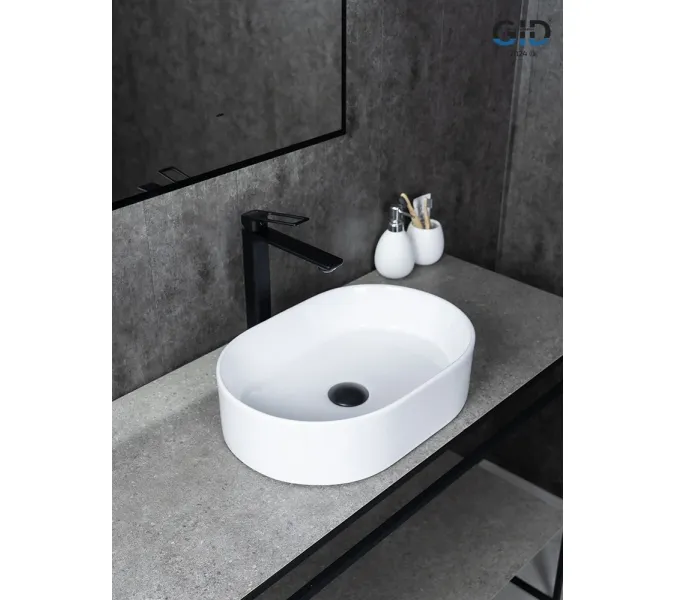 Накладная белая раковина для ванной Gid N1330, изображение 2