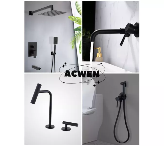 Душ гигиенический ACWEN 82003BS черный матовый, Выбрать цвет: Черный матовый, изображение 12