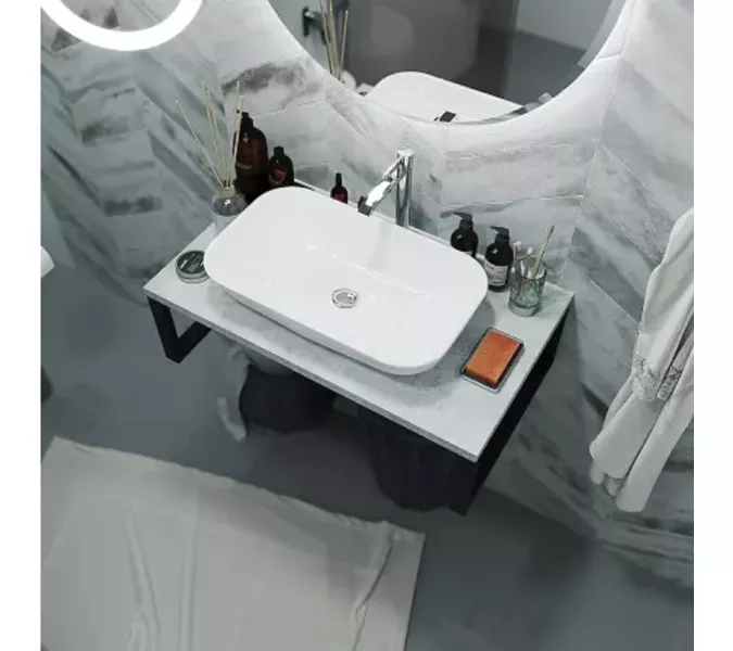 Столешница 1Marka GRUNGE LOFT  бетон светлый, Выбрать цвет: Бетон светлый, Выбрать размер: 100