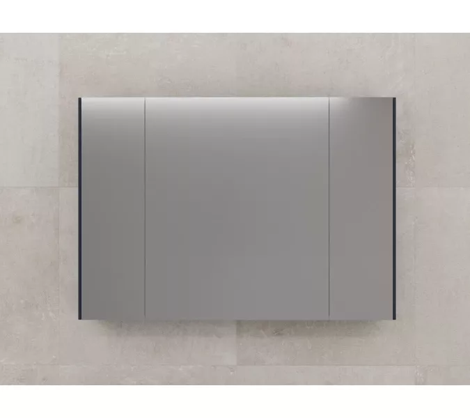 Зеркальный шкаф Style line "ЛИМА 80/100" эмаль, графит, Выбрать цвет: Графит, Выбрать размер: 100