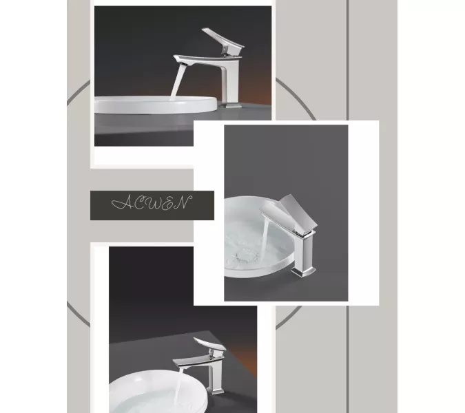 Смеситель для раковины ACWEN  PE-11100CP  хром, Выбрать цвет: Хром, изображение 5