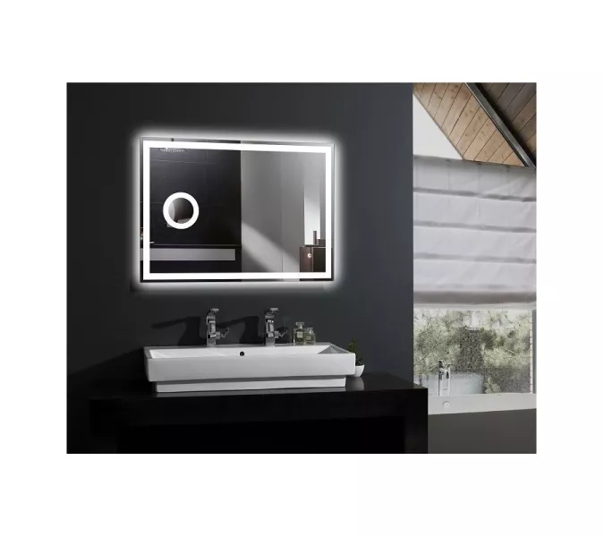 Зеркало Esbano с подсветкой, увел. линзой ES-3429KDF 100*70