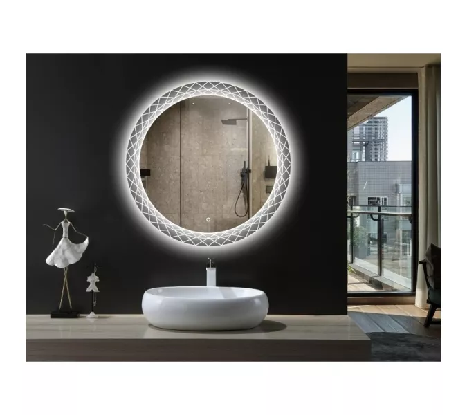 Зеркало со встроенной подсветкой Esbano  окружность 50/59/68 см, Выбрать размер: 50