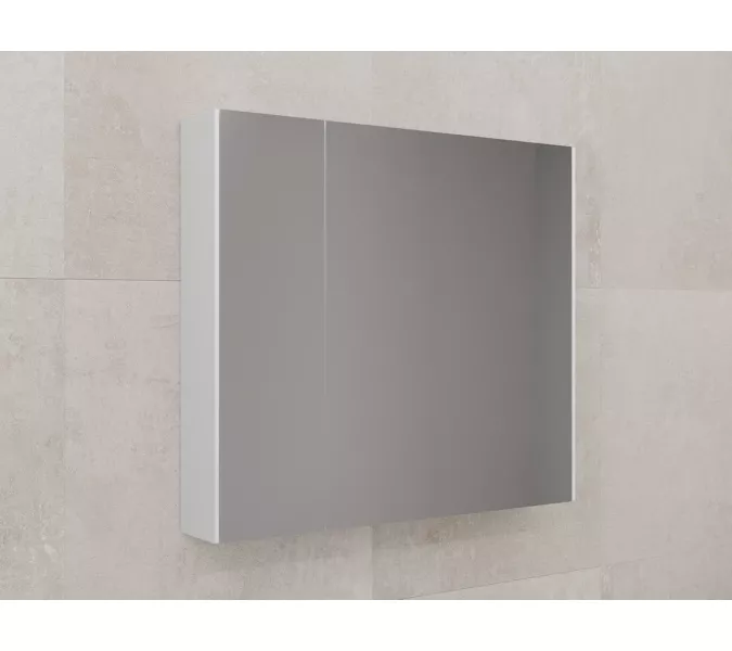 Зеркальный шкаф Style line "ЛИМА 80/100" эмаль, белый матовый, Выбрать цвет: Белый матовый, Выбрать размер: 80, изображение 2