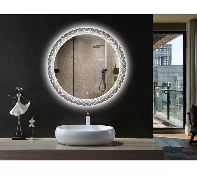 Зеркало со встроенной подсветкой Esbano  окружность 50/59/68 см, Выбрать размер: 50, изображение 3
