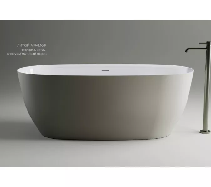 Ванна Astra-Form "Атрия"  из литьевого мрамора  с интегрированным переливом, Выбрать размер: 160х75, изображение 6
