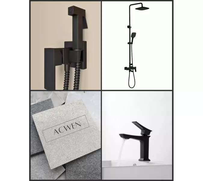 Душ гигиенический ACWEN 82216B черный матовый, Выбрать цвет:  черный матовый, изображение 12