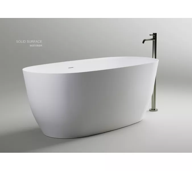 Ванна Astra-Form "Атрия"  из литьевого мрамора  с интегрированным переливом, Выбрать размер: 160х75, изображение 4