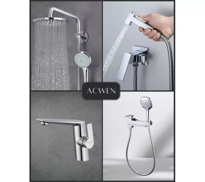 Смеситель для раковины ACWEN BN61A хром, Выбрать цвет: Хром, изображение 9