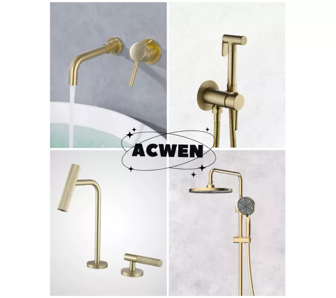 Душ гигиенический ACWEN 82003BG матовое золото, Выбрать цвет: Золото матовое, изображение 8