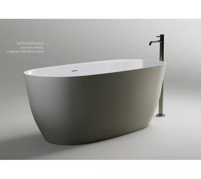 Ванна Astra-Form "Атрия"  из литьевого мрамора  с интегрированным переливом, Выбрать размер: 160х75, изображение 7