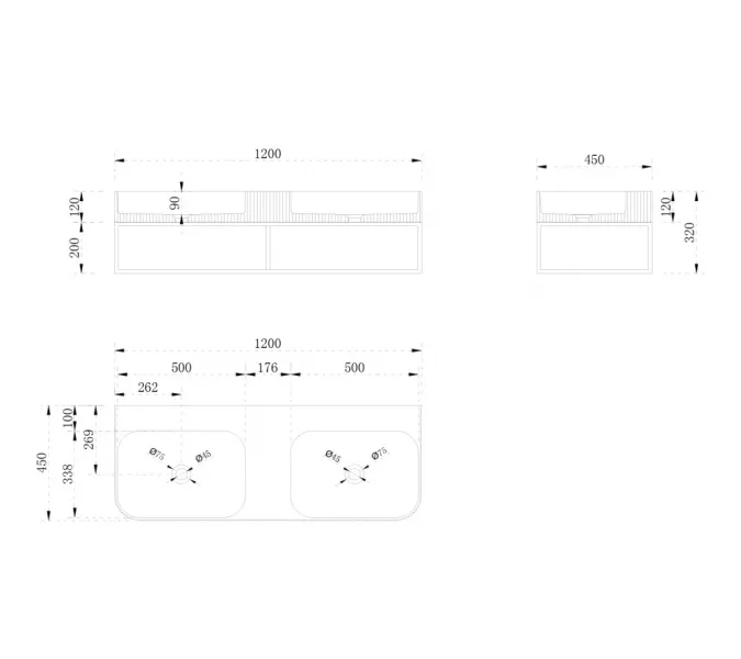 Консоль с раковиной ABBER Stein AS2646 подвесная, белая матовая, изображение 4