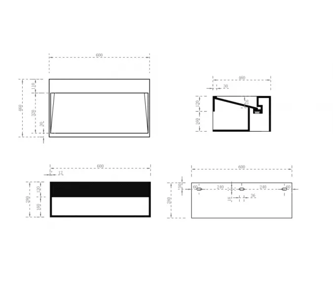 Тумба с раковиной ABBER Stein AS2645 подвесная, белая матовая, Выбрать размер: 60, изображение 5