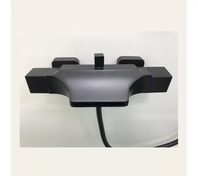 Смеситель для ванны и душа ACWEN 80105BS черный матовый, Выбрать цвет: Черный, изображение 4