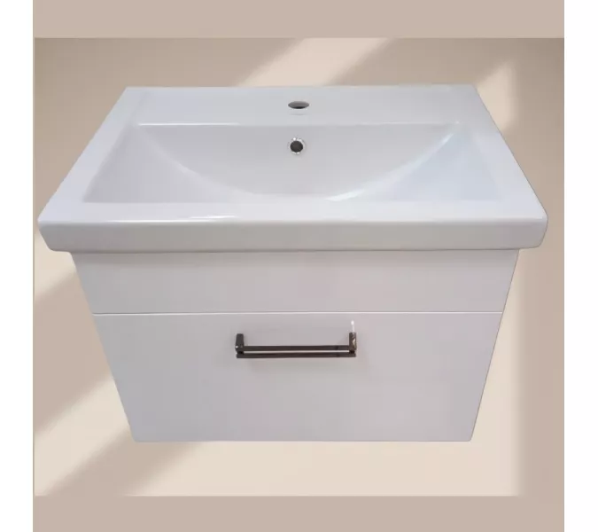 Тумба подвесная АCWEN АЛЕКСИ 60 с раковиной, изображение 5