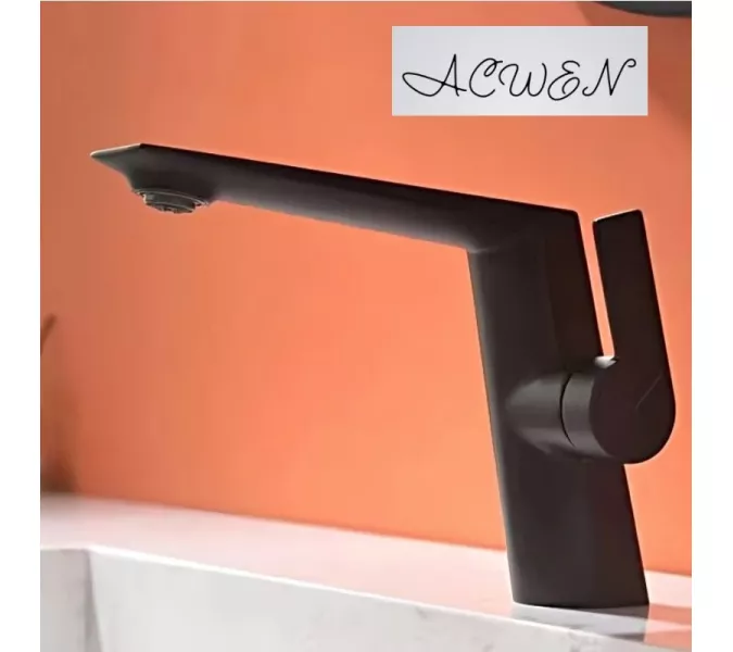 Смеситель для раковины ACWEN BN61B черный матовый, Выбрать цвет: Черный матовый, изображение 2