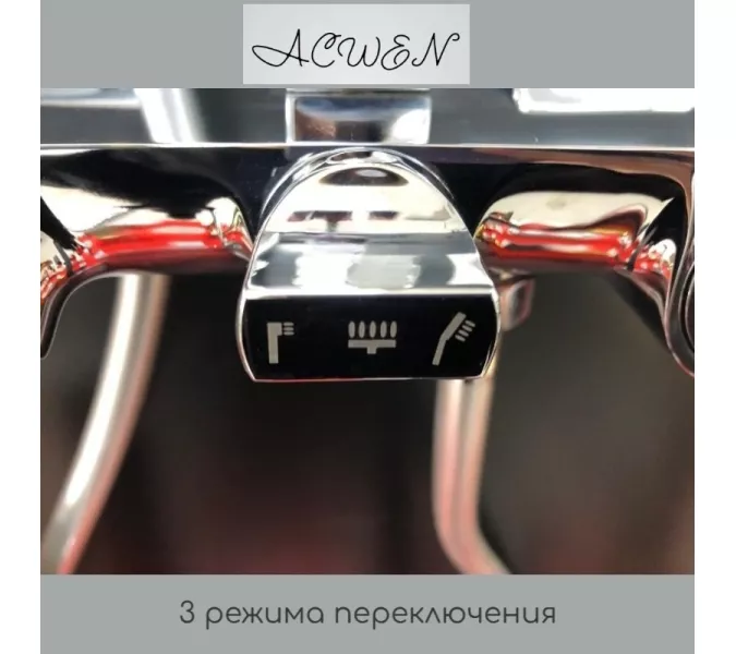 Душевая стойка ACWEN  1901A с изливом, хром, Выбрать цвет: глянцевый хром, изображение 3