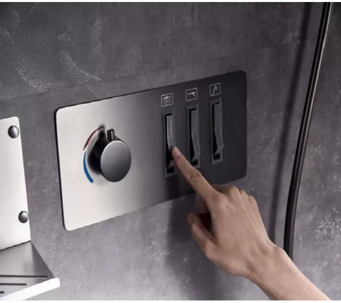 Душевая система ACWEN 1501F с термостатом, встраиваемая, изображение 9