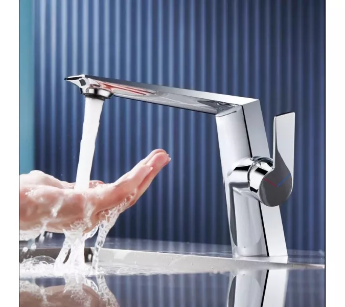 Смеситель для раковины ACWEN BN61A хром, Выбрать цвет: Хром, изображение 2